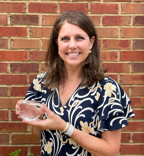 Sara Foley Sara Foley holding TAND award
