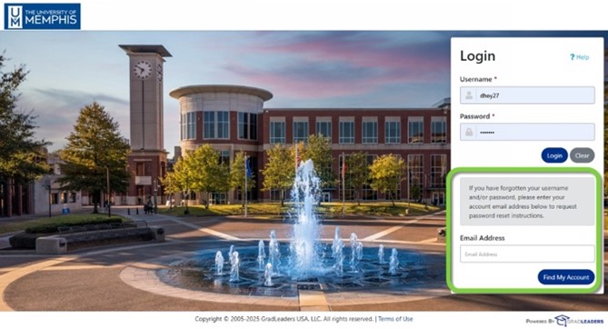 screenshot of Log in screen screenshot of Log in screen