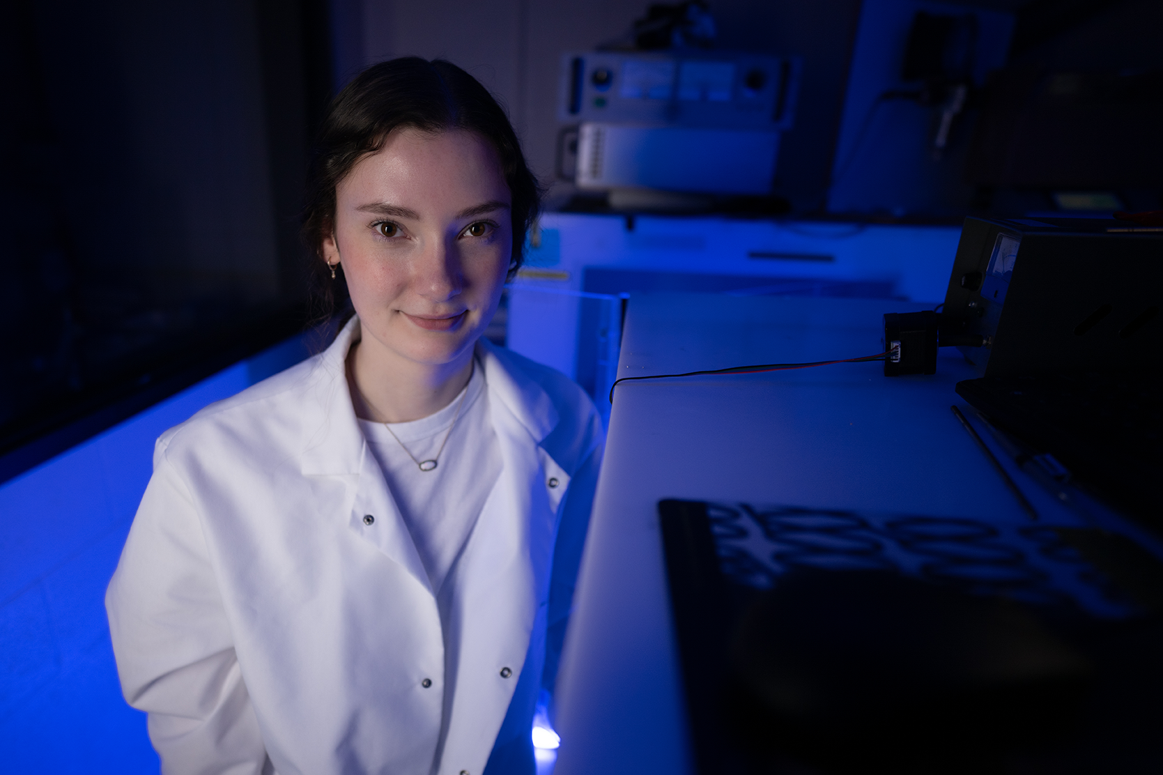 Snyder works in her lab