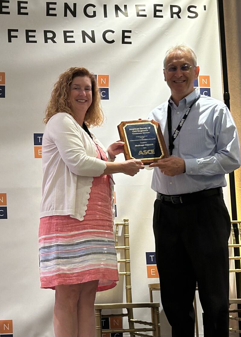 Dr. Pezeshk receives award. Dr. Pezeshk receives award.