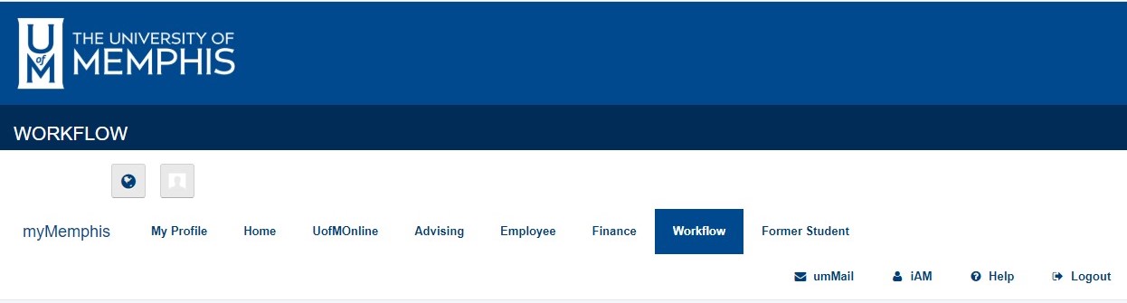 MyMemphis Workflow Screenshot