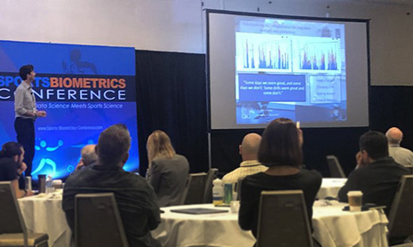 Daniel Greenwood at Sports Biometrics Conference