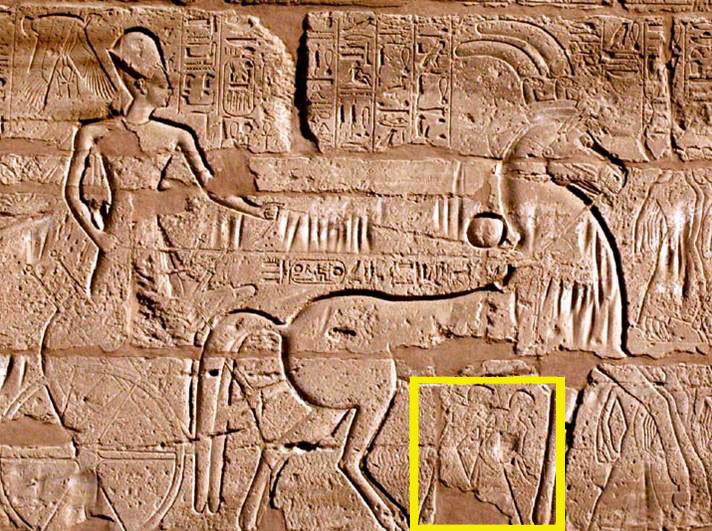 Ramesses II in his chariot