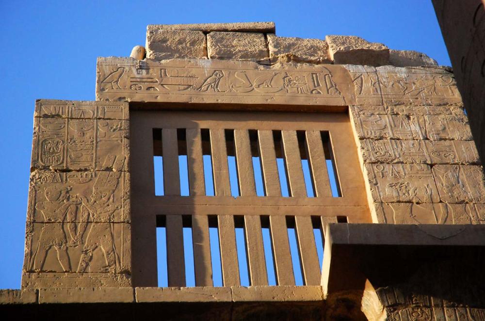 View of a clerestory window.