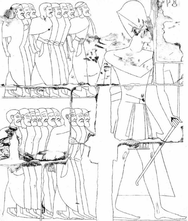 Ramesses II and Syrian prisoners