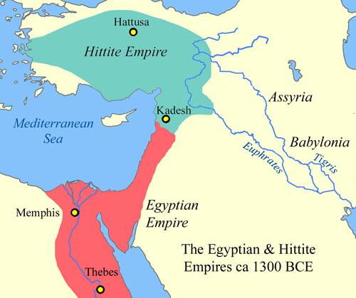 egyptianhittitemap