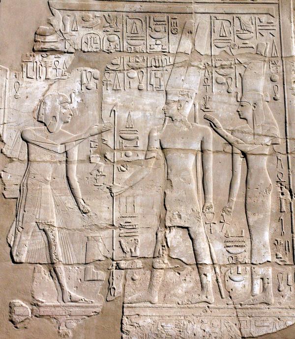 Sety I dedicating the temple