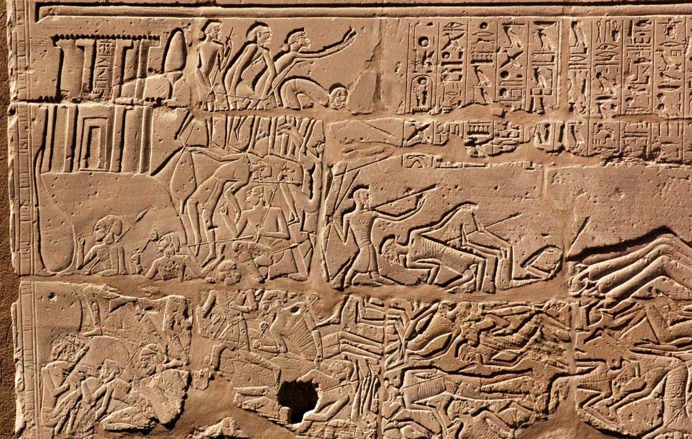 Sety I attacks Shasu beduin at the town of Canaan