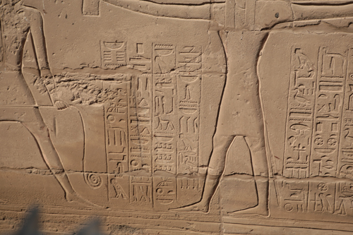 Plate 44 (B88) - Ramesses II, with Horus and Khnum, trapping birds in clapnet before Thoth and Seshat-Neith