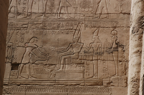 Plate 46 (B90) - Ramesses II sacrificing an oryx in the presence of the Theban Triad
