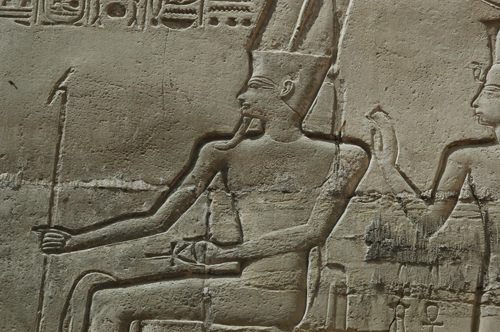Plate 46 (B90) - Ramesses II sacrificing an oryx in the presence of the Theban Triad