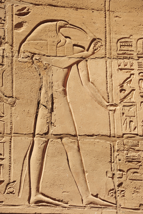 Plate 49 (B93) - Thoth and Seshat inscribing many years or reign for Ramesses II kneeling in kiosk with Amun-Re