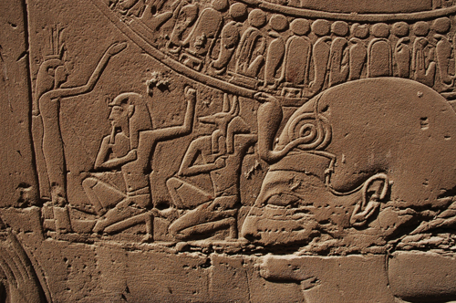 Plate 53 (B99-100) - Ramesses II censing the procession of barks of the Theban Triad followed by Sety I