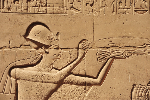 Plate 53 (B99-100) - Ramesses II censing the procession of barks of the Theban Triad followed by Sety I