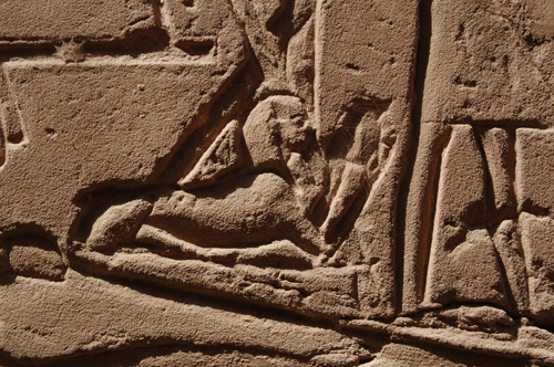 Plate 53 (B99-100) - Ramesses II censing the procession of barks of the Theban Triad followed by Sety I