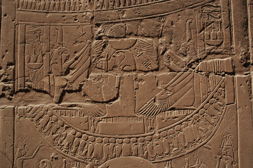 Plate 53 (B99-100) - Ramesses II censing the procession of barks of the Theban Triad followed by Sety I