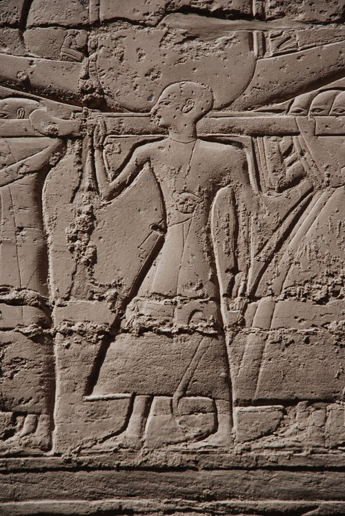 Plate 53 (B99-100) - Ramesses II censing the procession of barks of the Theban Triad followed by Sety I