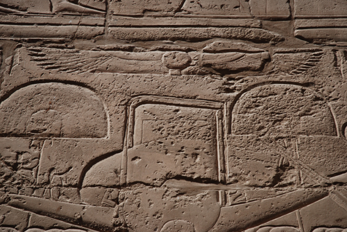 Plate 53 (B99-100) - Ramesses II censing the procession of barks of the Theban Triad followed by Sety I