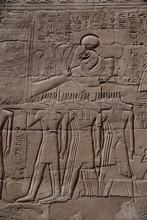 Plate 53 (B99-100) - Ramesses II censing the procession of barks of the Theban Triad followed by Sety I