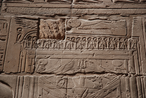 Plate 53 (B99-100) - Ramesses II censing the procession of barks of the Theban Triad followed by Sety I