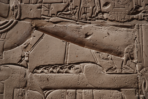 Plate 53 (B99-100) - Ramesses II censing the procession of barks of the Theban Triad followed by Sety I