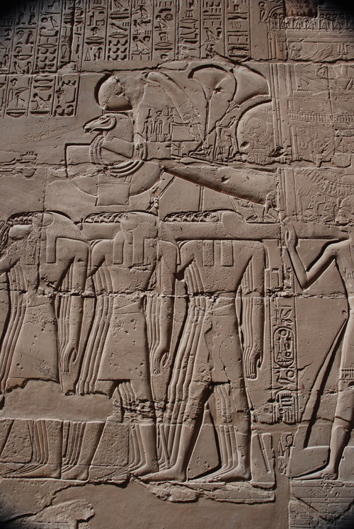 Plate 53 (B99-100) - Ramesses II censing the procession of barks of the Theban Triad followed by Sety I
