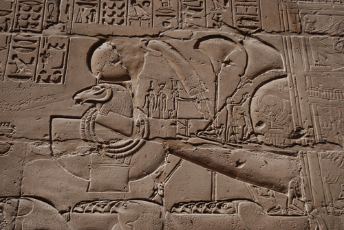 Plate 53 (B99-100) - Ramesses II censing the procession of barks of the Theban Triad followed by Sety I