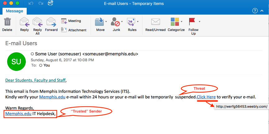 Phishing Example 1 Phishing Example 1