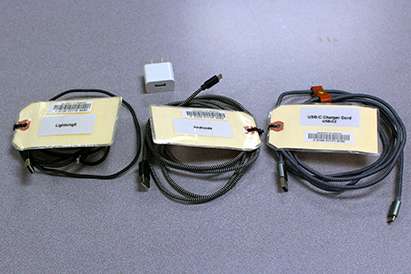 Various charger cords