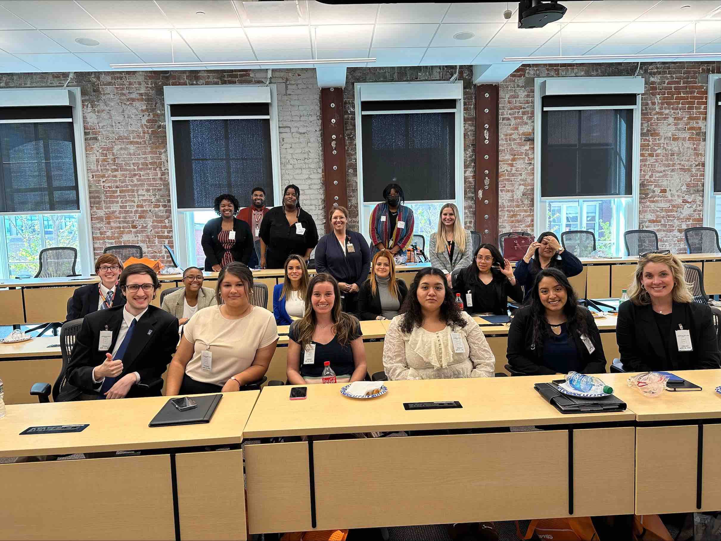  SHRM Student Chapter members with HR employers from AutoZone!