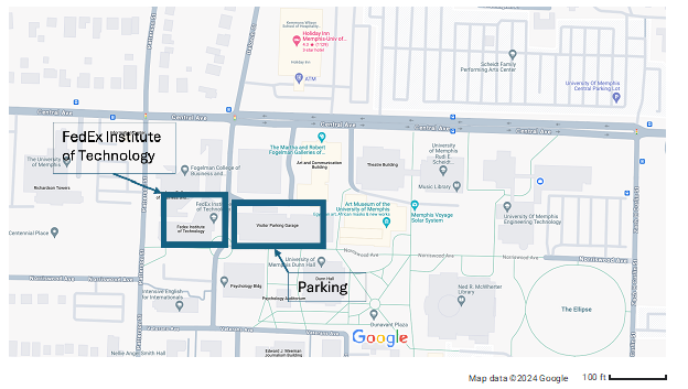 Innovation Parking Garage Map for FIT and parking garage