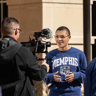 College Tour films at UofM