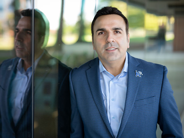 Dr. Rouzbeh Nazari, chair and professor in the Department of Civil, Construction, and Environmental Engineering