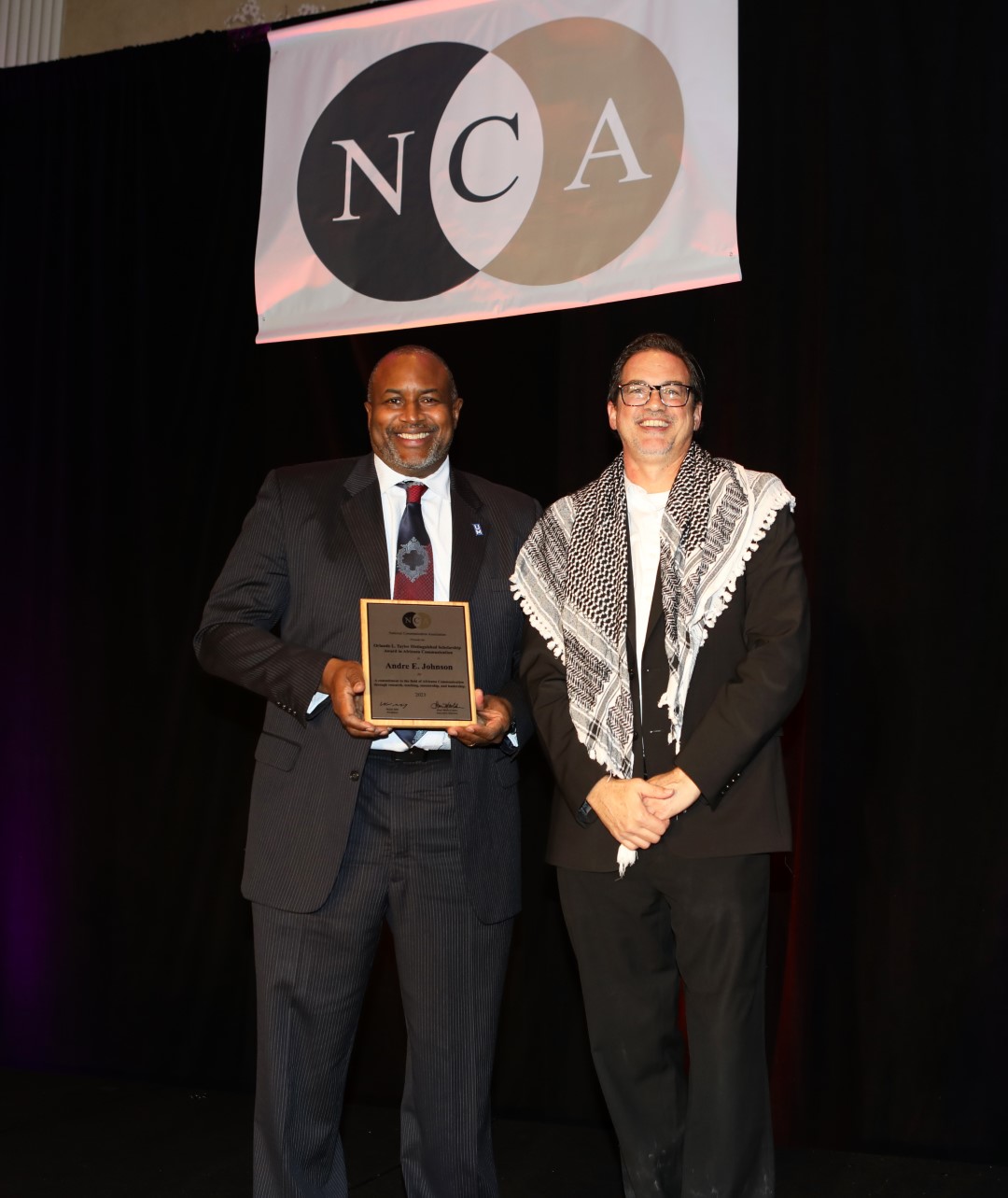 andre e johnson receiving nca award
