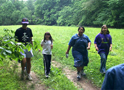 Students at the Meeman Educational tours