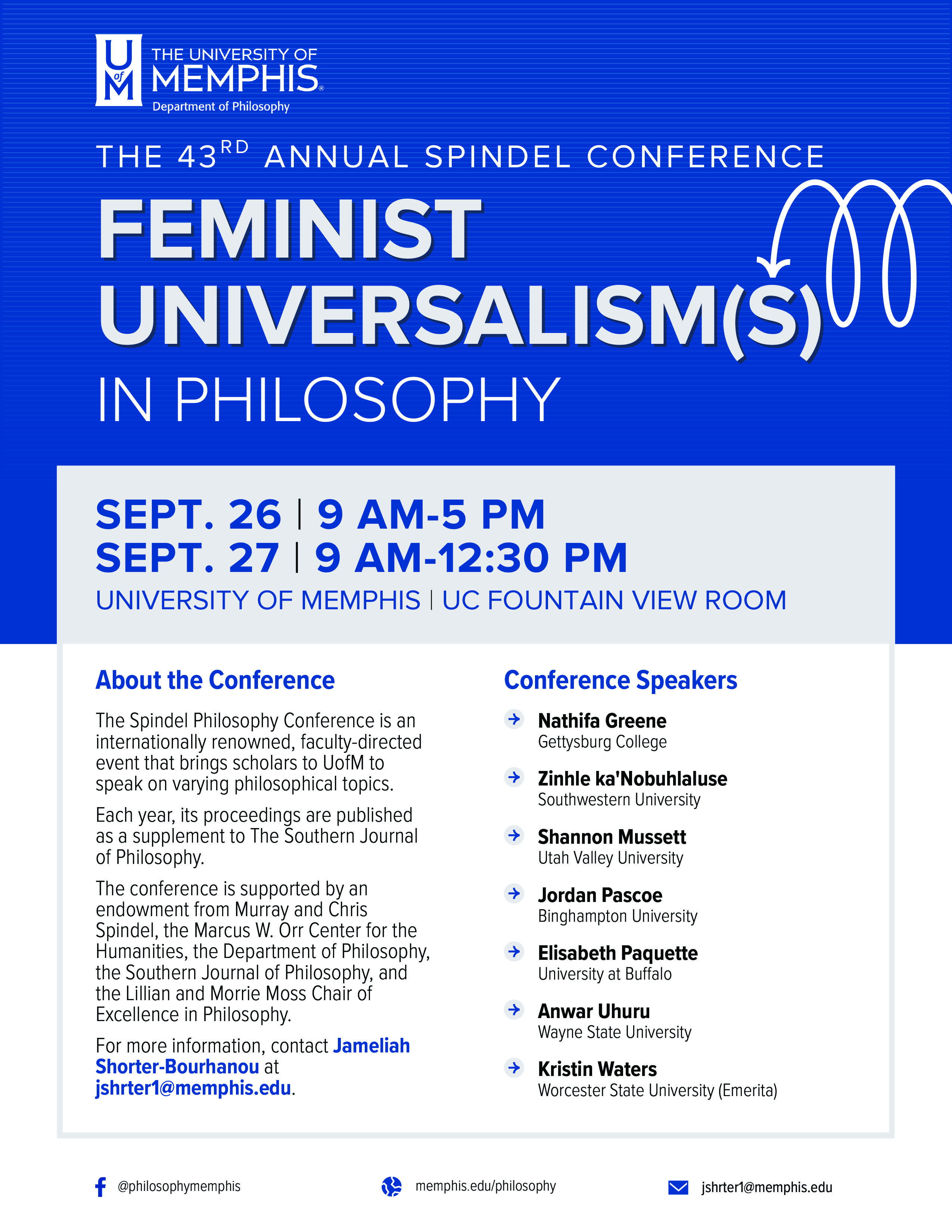 Spindel Conference Flyer Spindel Flyer