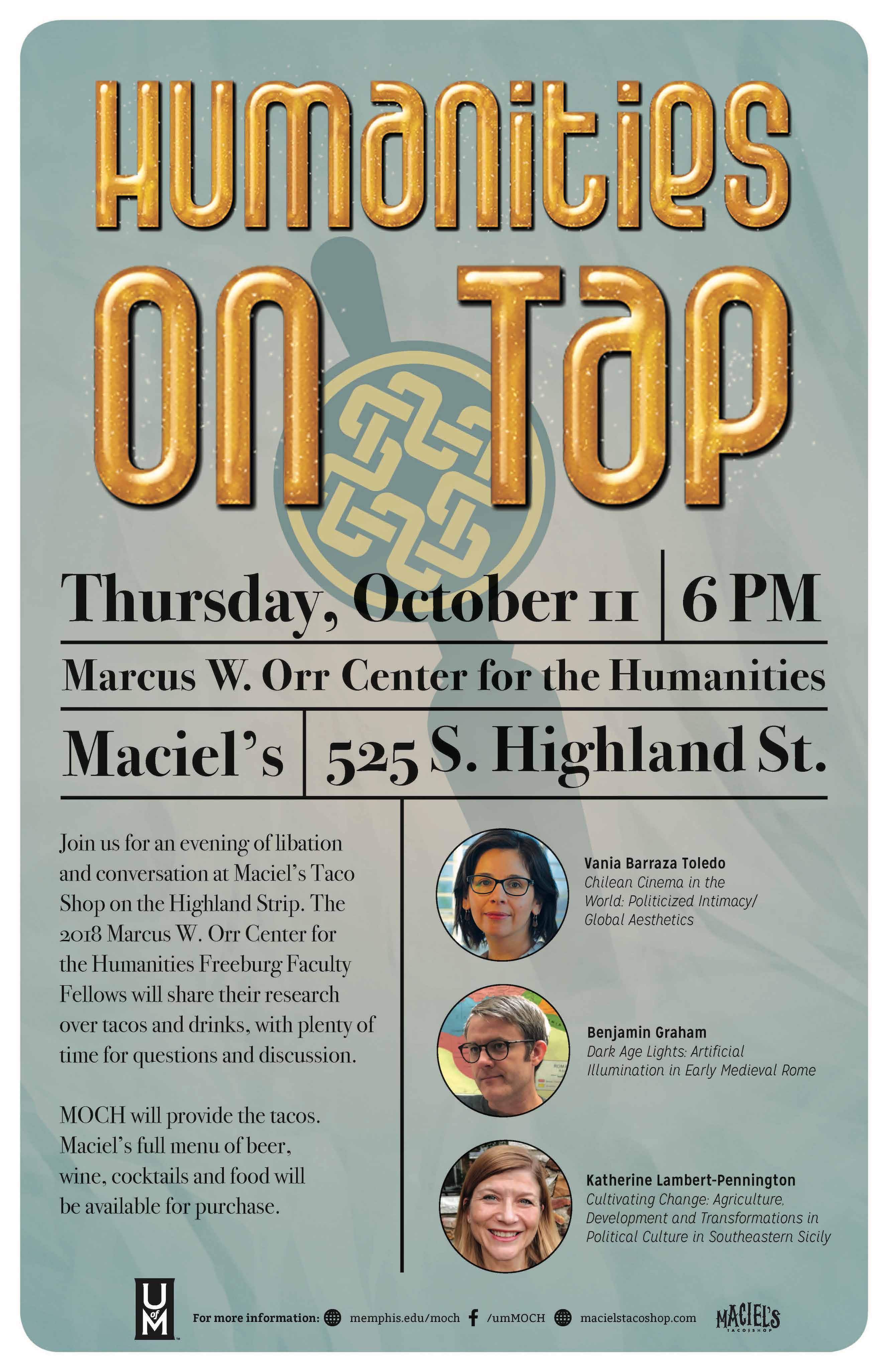 MOCH Humanities on Tap Poster