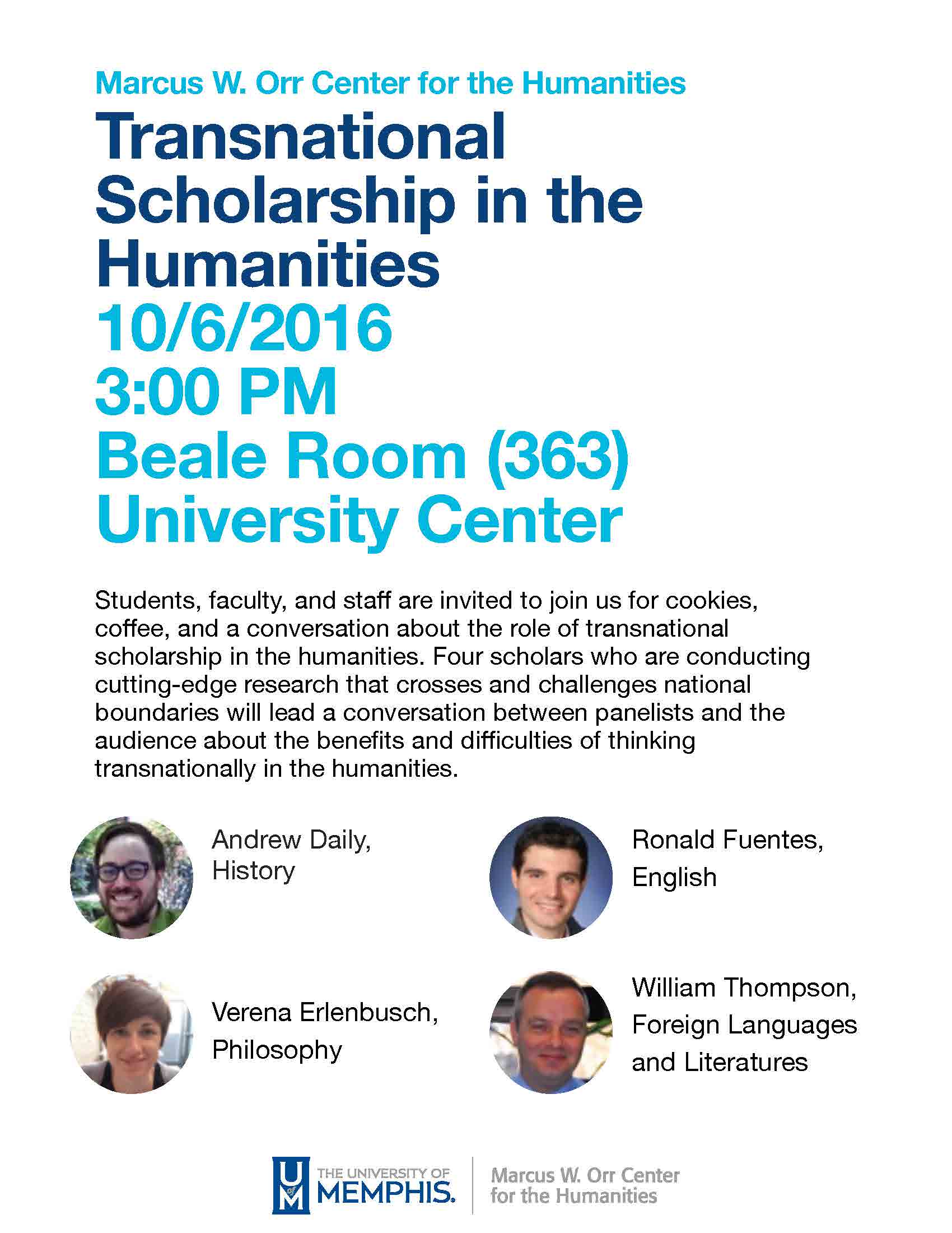 Transnational Scholarship Panel Flyer