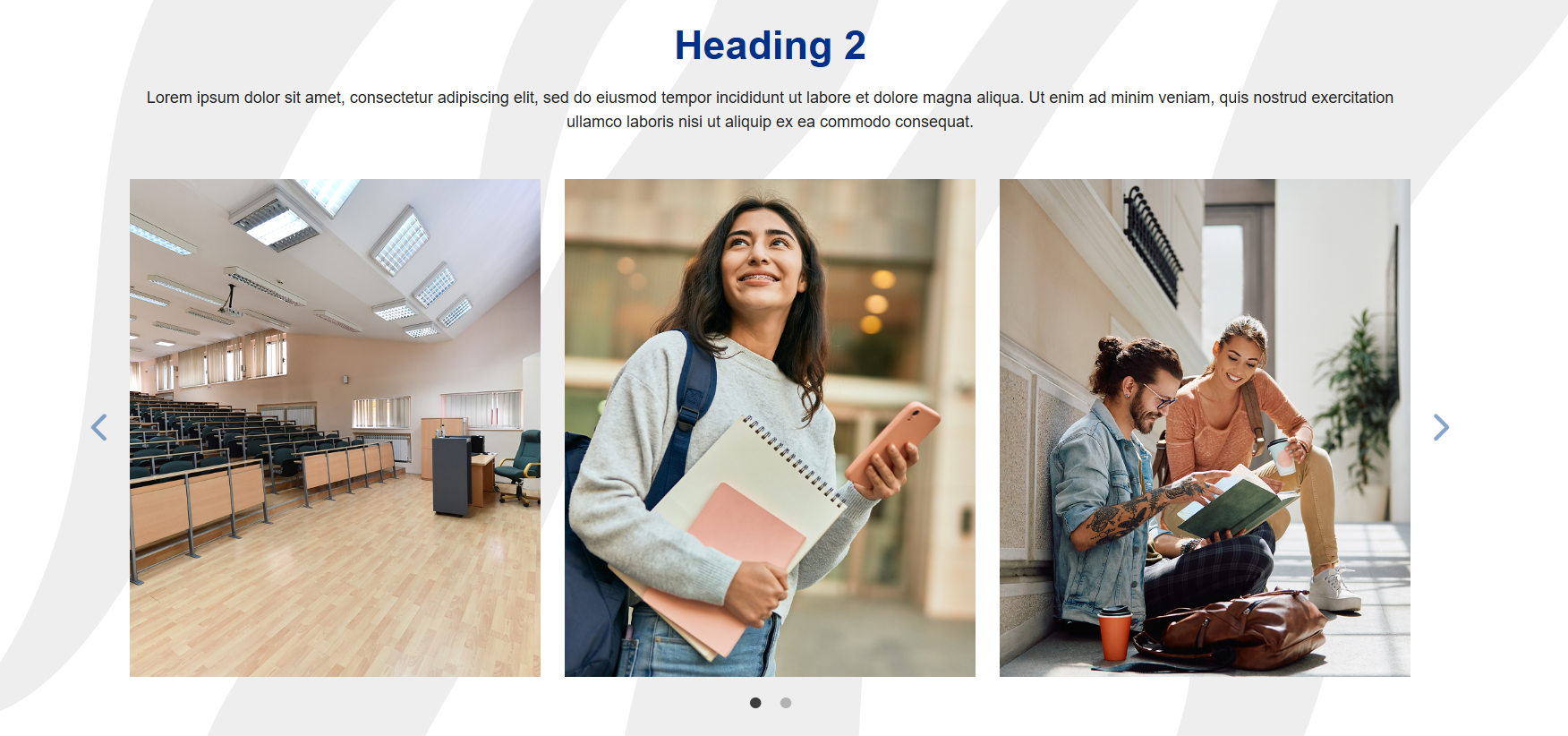 Carousel Cards Example