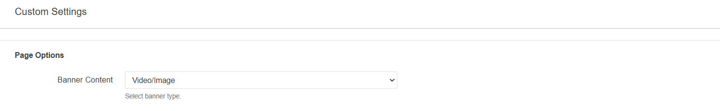 Custom Settings Form for Colleges and Schools