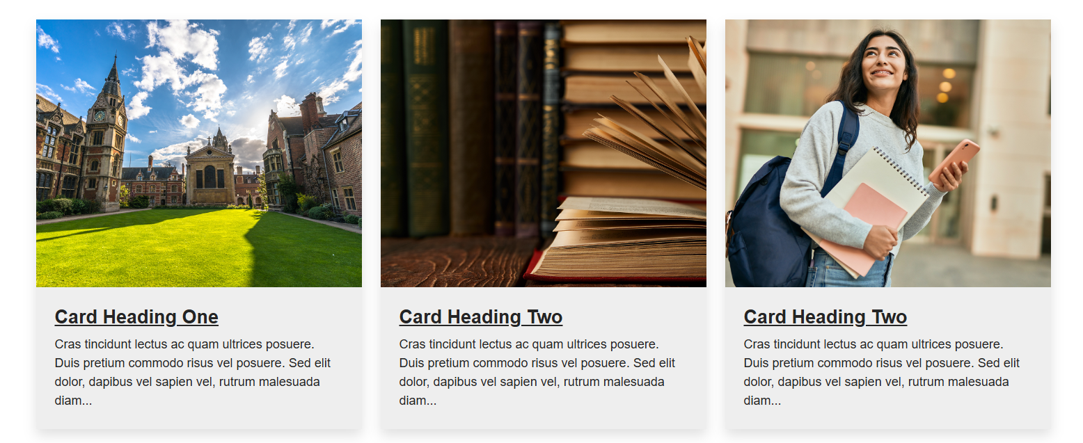 Two or Three Column Snippet Example