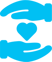 heart in hands icon