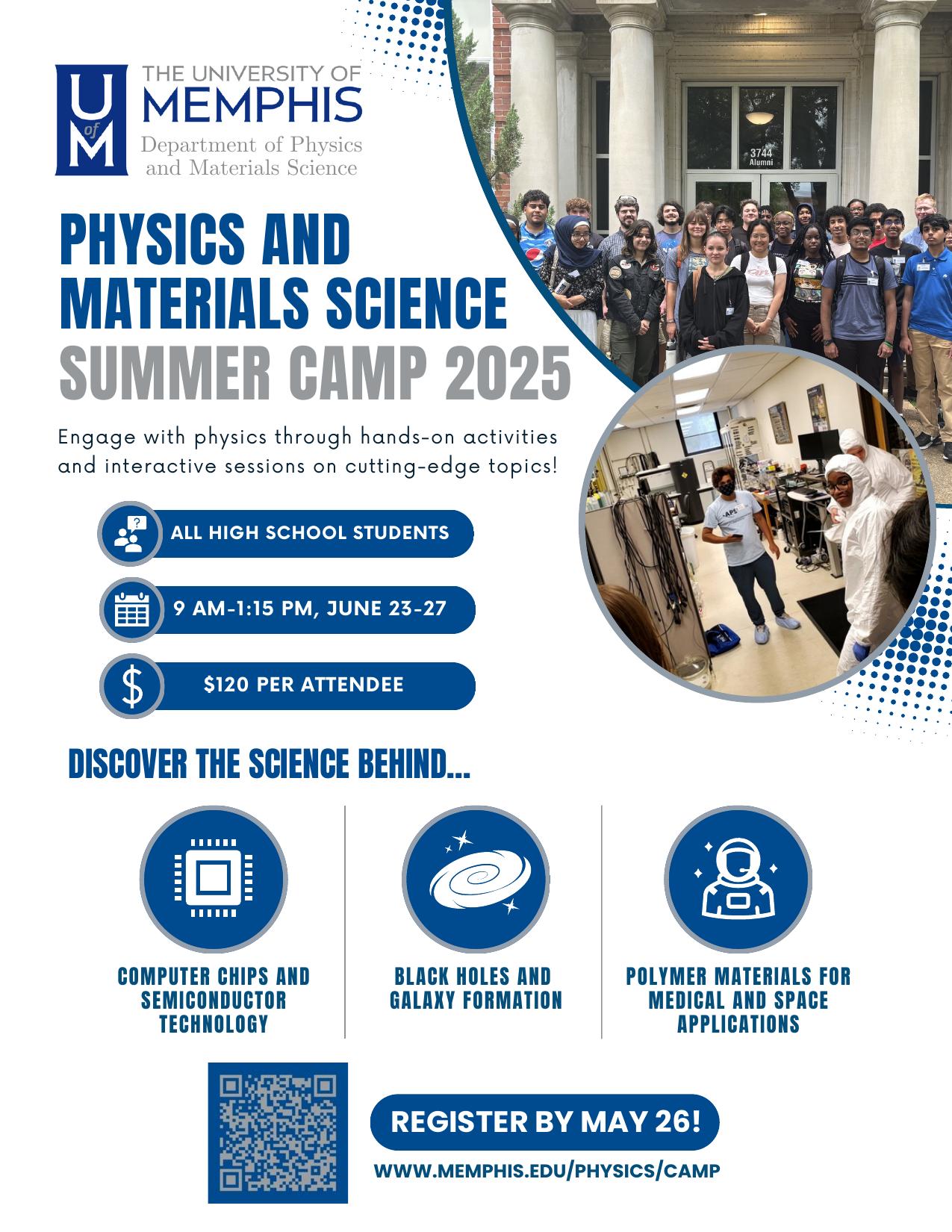 Physics and Materials Summer Camp Flyer Physics and Materials Science Summer Camp
