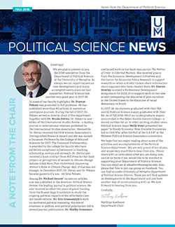 Department of Political Science Newsletter