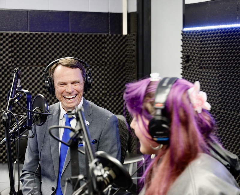 President Bill Hardgrave on The ROAR student radio