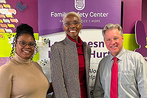 Jamecia Richardson, Ethele Hilliard and Steve Shular