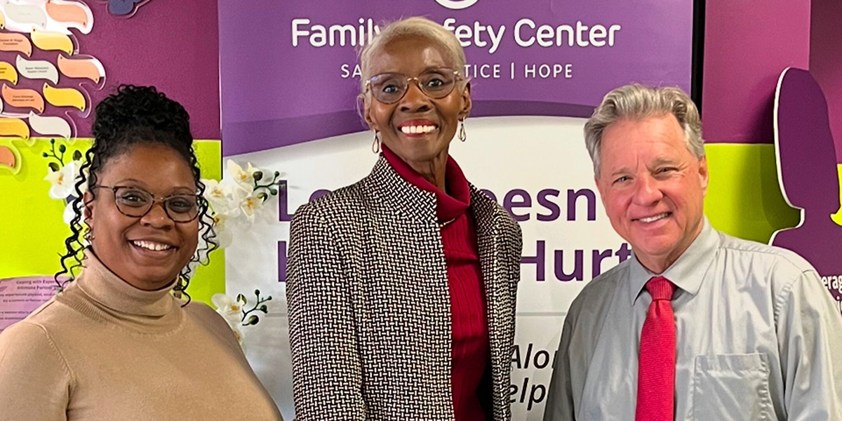 Jamecia Richardson, Ethele Hilliard and Steve Shular