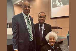 Dr. Dale Sanders and Dean Ashish Joshi at Student National Medical Association
