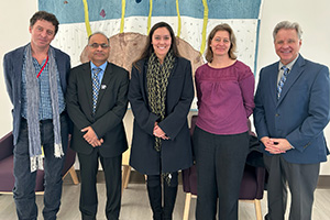 Jarad Bingham from The Hospitality Hub, Katie Ligon of Memphis Tourism, along with SPH Dean Joshi, Laura Granack, Steve Shular.