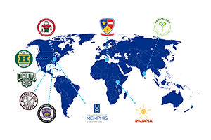 World map showing countries participated in Public Health Hackathon 2024-25